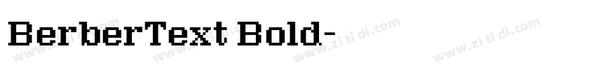 BerberText Bold字体转换